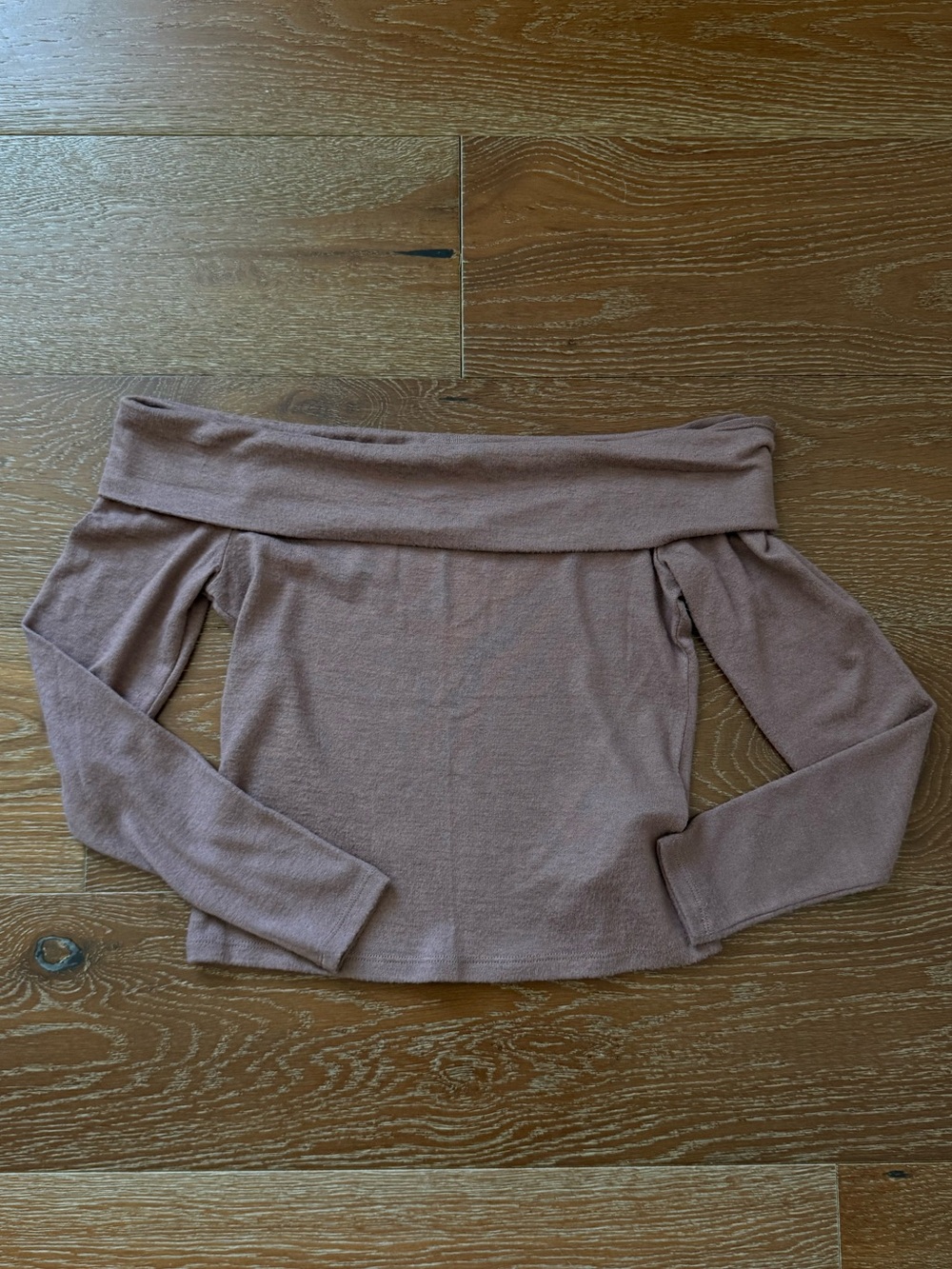 A&F Brown Off The Shoulder Top